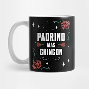 Padrino Mas Chingon Vintage Roses Spanish Mug